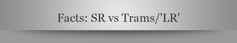 Facts: SR vs Trams/'LR'